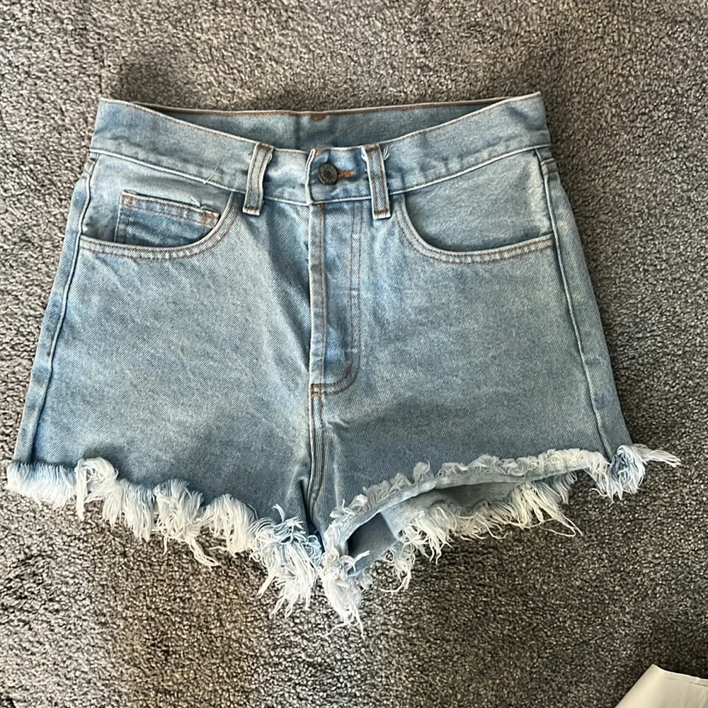 Denim Shorts with Frayed bottom